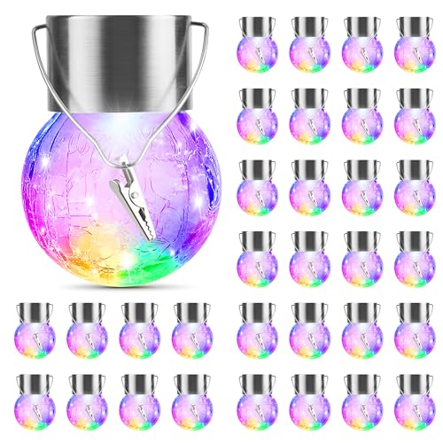 32 Pack Hanging Solar Lights Outdoor Decorative (32 Count)