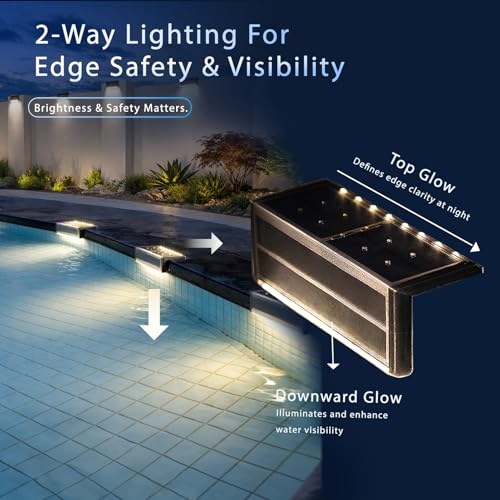 Pool Lights Solar Light for Inground Pool (6 Count)