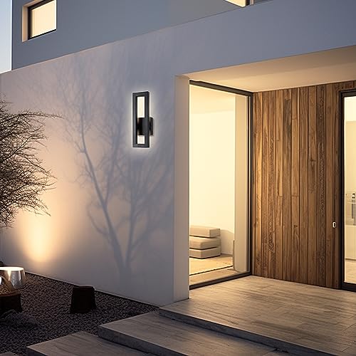 14" Modern Outdoor Wall Lights 2 Packs (2 Count)