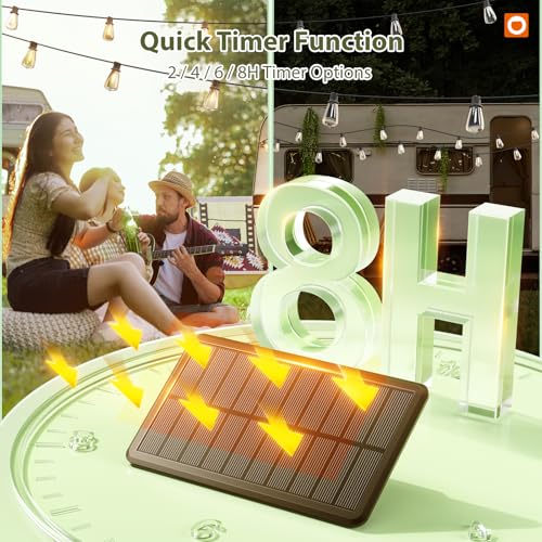 33(27+6) FT Solar String Lights Waterproof, Remote& USB Port 9+1 LED (33 Foot)