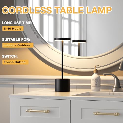 Cordless Rechargeable Table Lamp (2 Count)