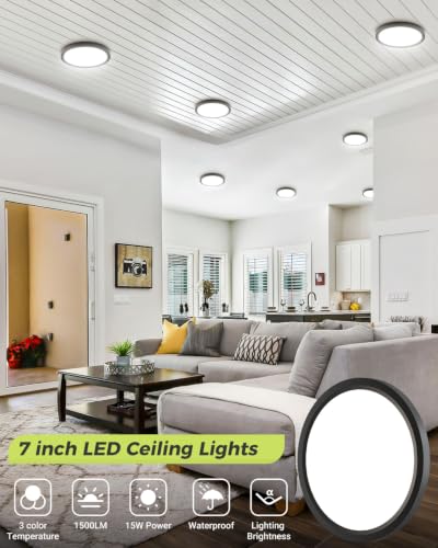 1PACK LED Flush Mount Ceiling Light
