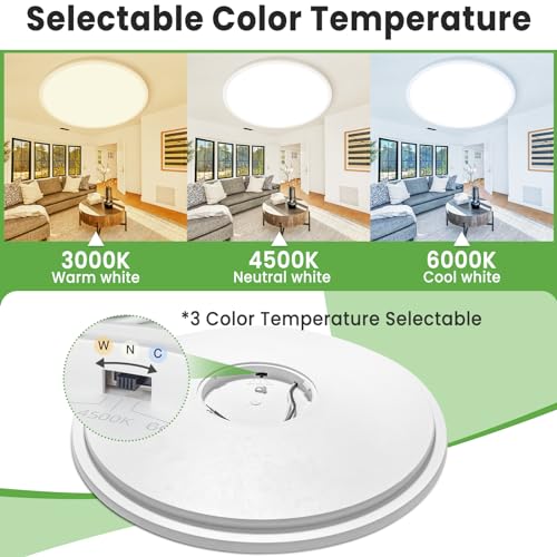 2Pack 20 inch LED Flush Mount Ceiling Light