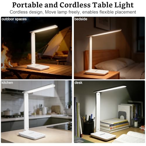 LED Portable Bright Rechargeable Desk Lamp