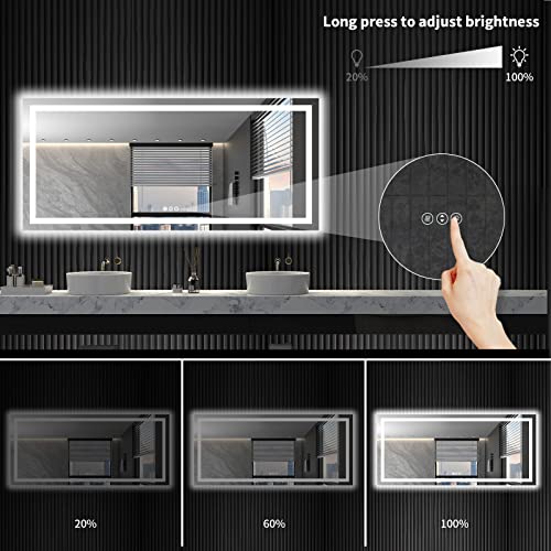 72"X32" LED Bathroom Mirror with Lights