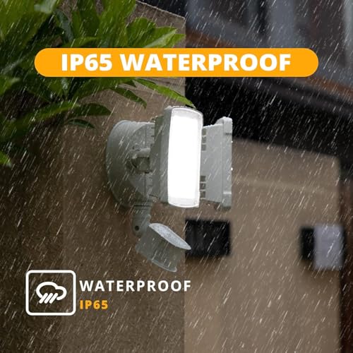 2 Pack 19W LED Flood Light Motion Sensor Outdoor (2 Count)