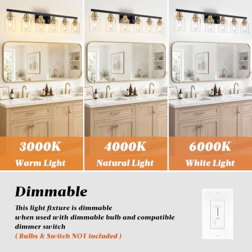 6 Light Vanity Lights Bathroom Light Fixtures