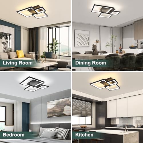 Modern Black Led Ceiling Light 3