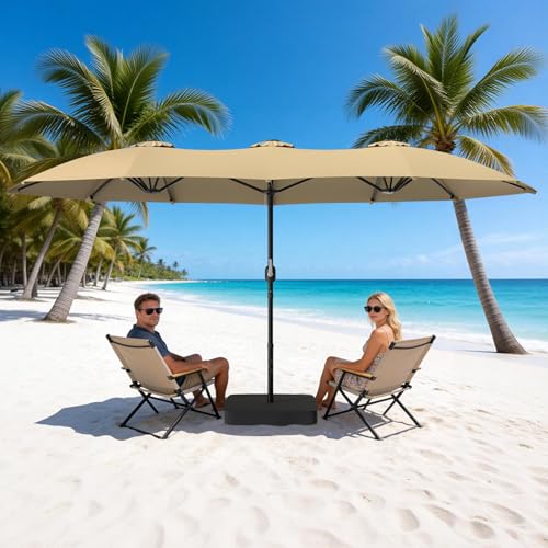 15x9ft Patio Umbrella with Base Included