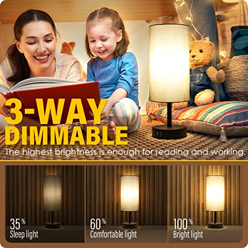 Bedside Lamp with USB Port