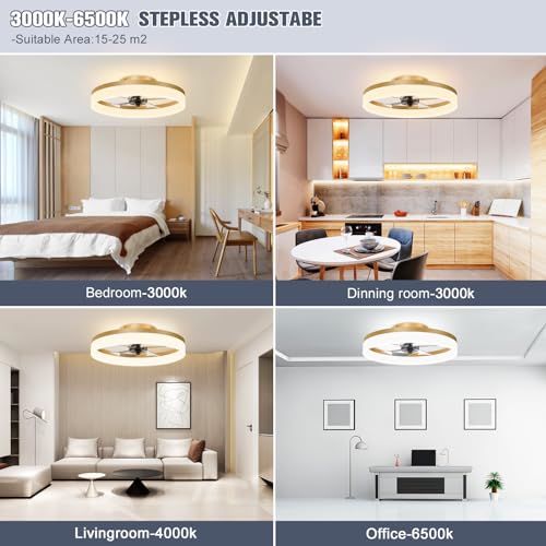 Low Profile Ceiling Fans with Lights and Remote
