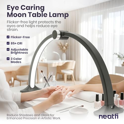 LED Half Moon Desk Lamp
