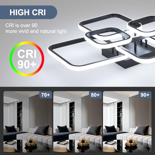 31.5" Modern LED Ceiling Light 6