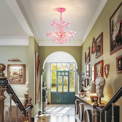 Crystal Chandelier Pendant Flushmount Ceiling Light Modern Lighting Fixture for Bedroom Hallway Bar Kitchen Bathroom