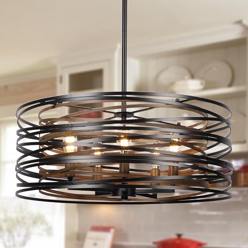 5 Light Drum Chandelier for Dining Room