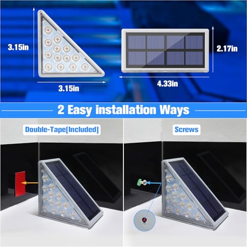 Solar Stair Lights 6 Pack (6 Count)