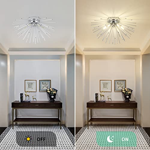 Sputnik Flush Mount Ceiling Light Fixture
