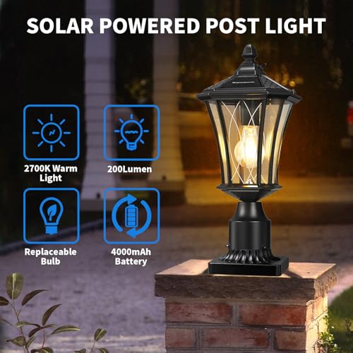 16" Solar Post Lights