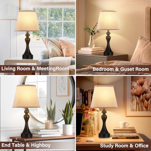 Touch Lamps for Nightstand (2 Count)