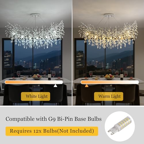 Rectangle Crystal Tree Branch Chandelier