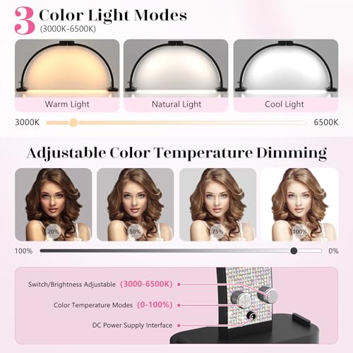 Half Moon Manicure Table Light