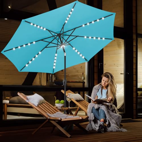 Solar Patio Umbrella with a Centre Light