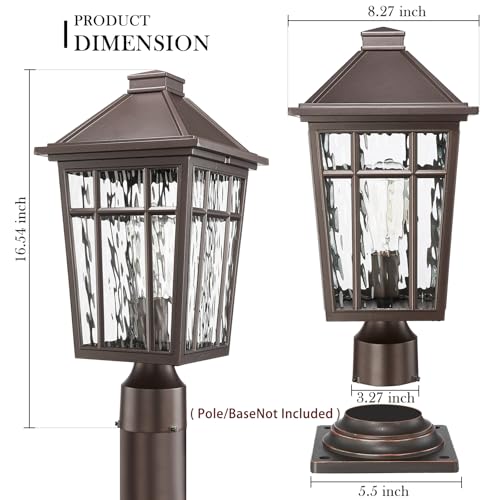 2pcs Large Outdoor Post Lights Lamp Post Light Fixture