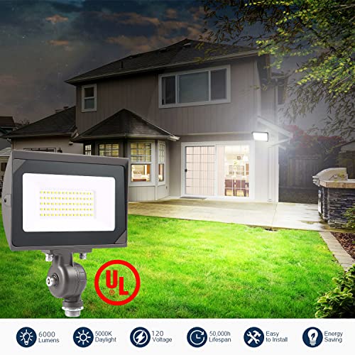 50W Outdoor LED Flood Light With 1 (2 Count)