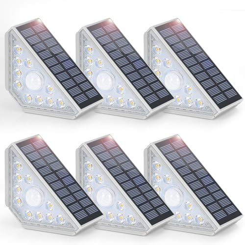 6 Pack Solar Step Lights for Outside (6 Count)