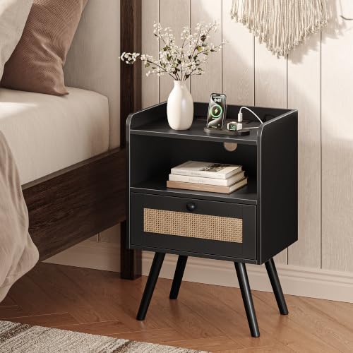 Nightstands with Charging Station (2 Count)