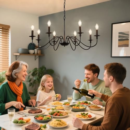 Black Chandelier Light Fixture