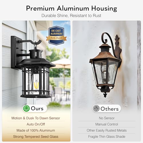 Outdoor Light Fixture With Motion Sensor
