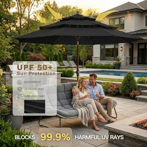 9ft 3 Tier Patio Umbrella