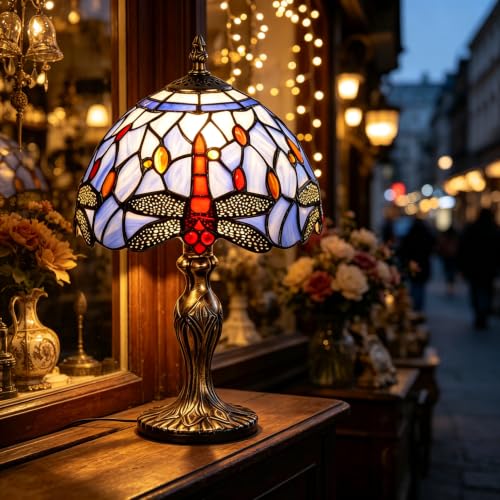 8'' Stained Glass Table Lamp