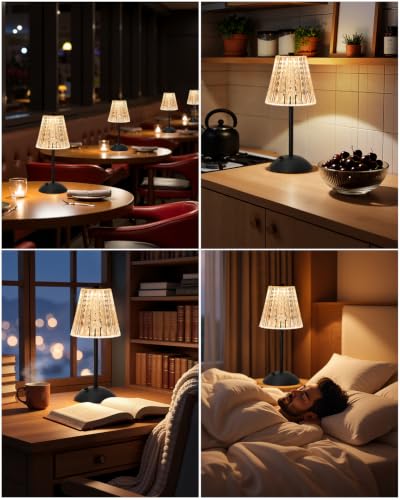2 Pack Cordless Touch Table Lamp