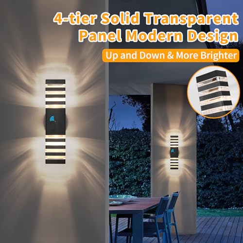 18.3 in Dusk to Dawn Outdoor Lighting Exterior Light Fixtures (2 Count)