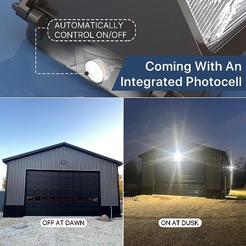 LED Wall Pack Light 50W 2Packs with Dusk (2 Count)