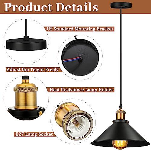 6 Pcs Industrial Pendant Light (6 Count)