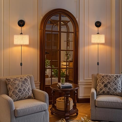 Plug in Wall Sconces Set of 2 (2 Count)