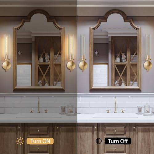 Gold Wall Sconces Set of 3