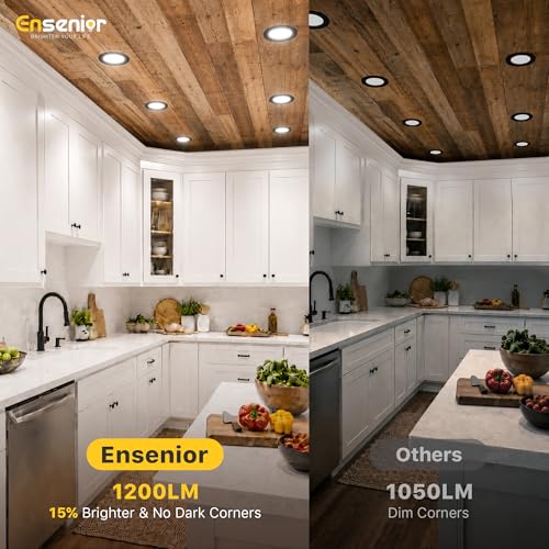 12 Pack 6 Inch LED Recessed Ceiling Light (12 Count)
