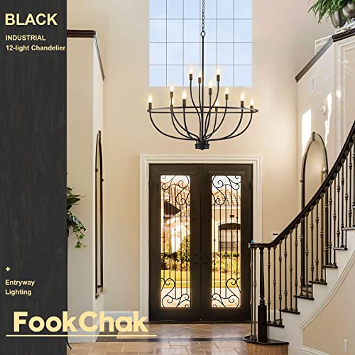 Black Chandelier 12 Light