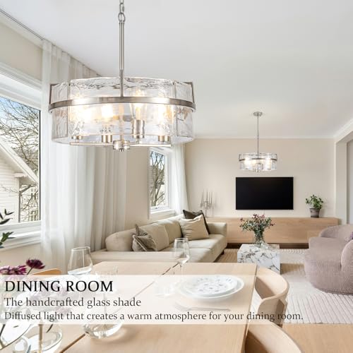 Modern Drum Chandeliers for Dining Room