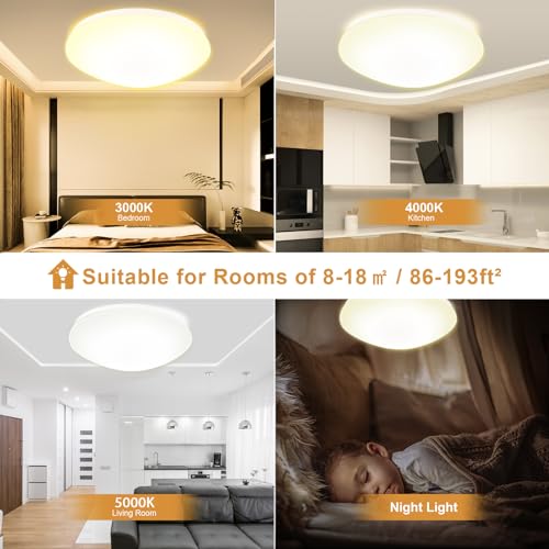 13 inch Flush Mount Ceiling Light (White)