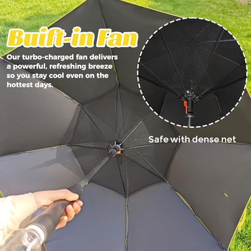 Rechargeable Umbrella with Fan