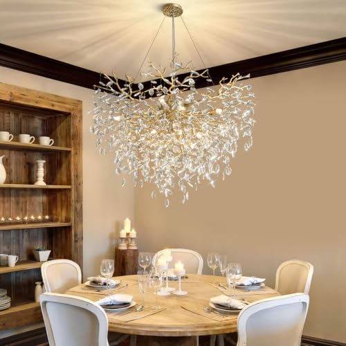 40" Modern Crystal Chandelier