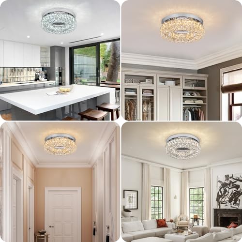 11.8” Crystal Ceiling Light Fixture