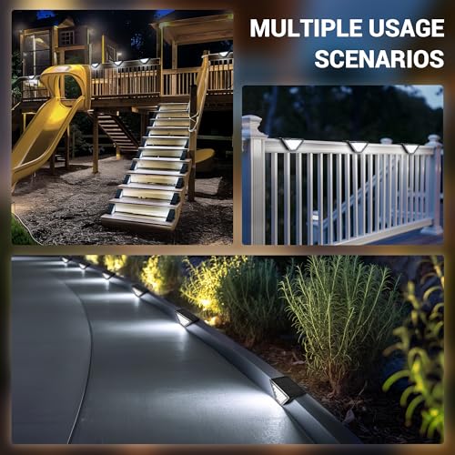 12 Pack Solar Step Lights for Outside (12 Count)
