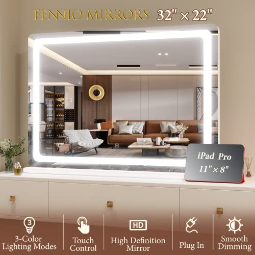 Vanity Mirror with Lights 32"x22"