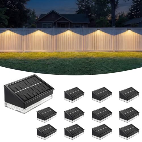 Solar Fence Lights 12 Pack (12 Count)